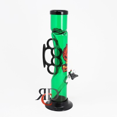 WATER PIPE ACRYLIC 12INCH STRAIGHT PIPE WITH ICE TWIST AND PACK A PUCNH ASST. COLORS WPA1400 1CT